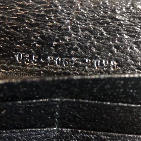 M GUCCI Black Lambskin Trifold Long Wallet with Silver G Money Clasp Vintage - Picture 11 of 17